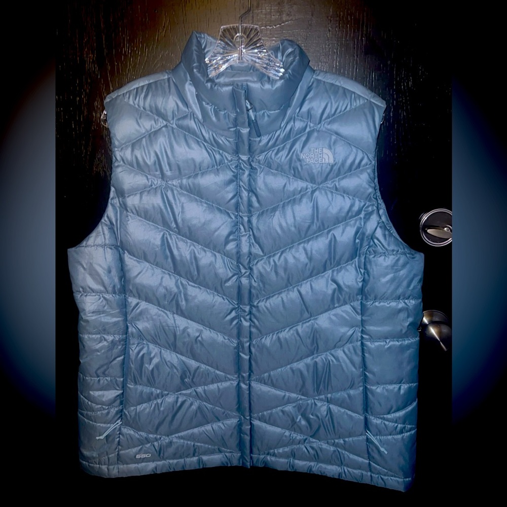 Women's XL The North Face Aconcagua Blue Down Puffer Vest